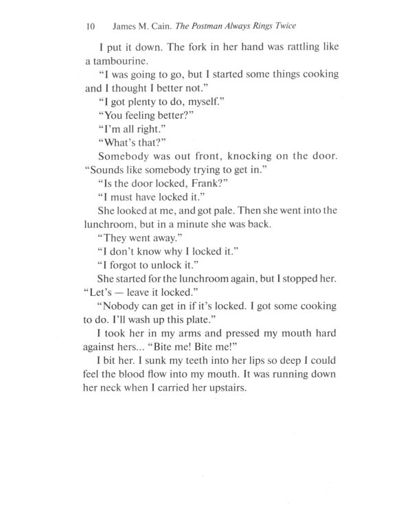 The Postman Always Rings Twice = Почтальон всегда звонит дважды: книга для чтения на англ.яз. Intermediate