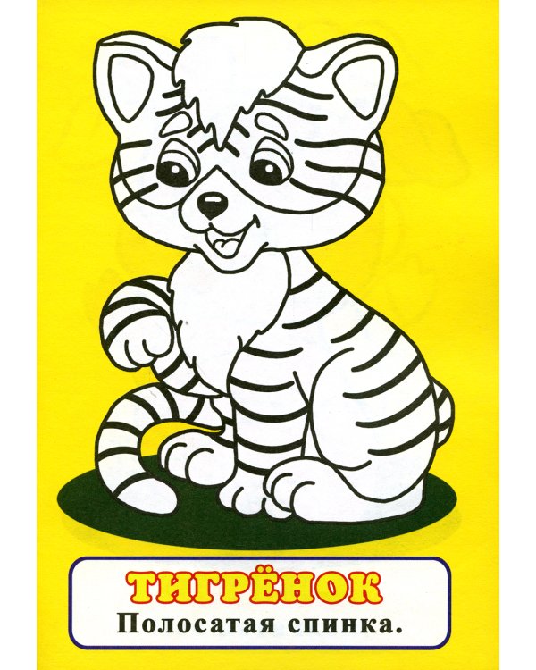 Посмотри и раскрась. Белочка