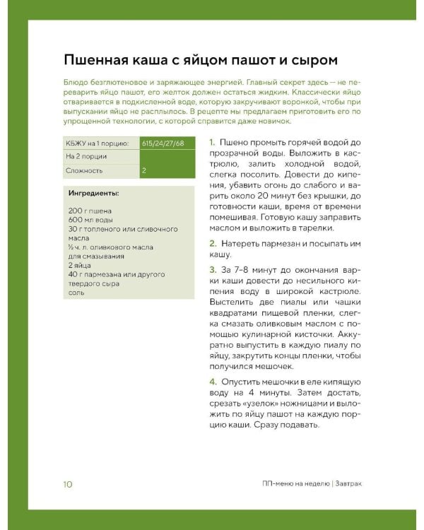 ПП меню на неделю