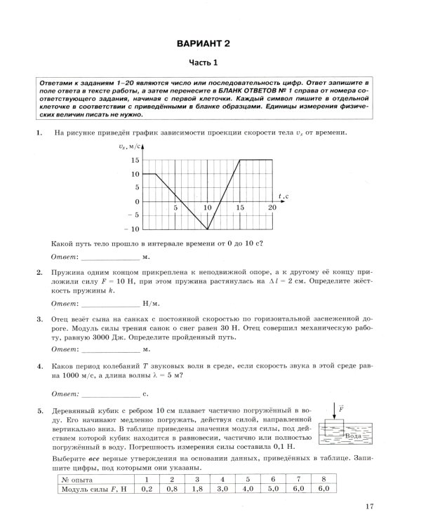 ЕГЭ 2025. Физика. 45 вариантов. Типовые варианты экзаменационных заданий