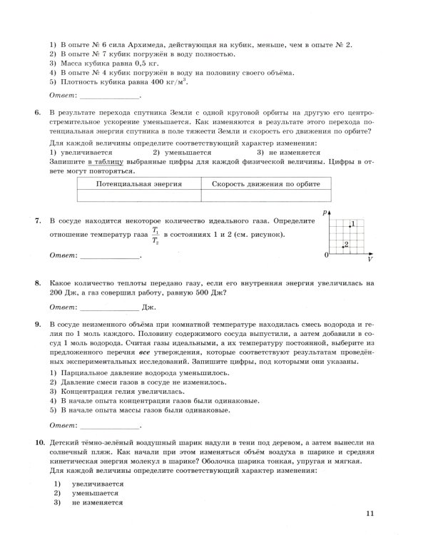 ЕГЭ 2025. Физика. 45 вариантов. Типовые варианты экзаменационных заданий