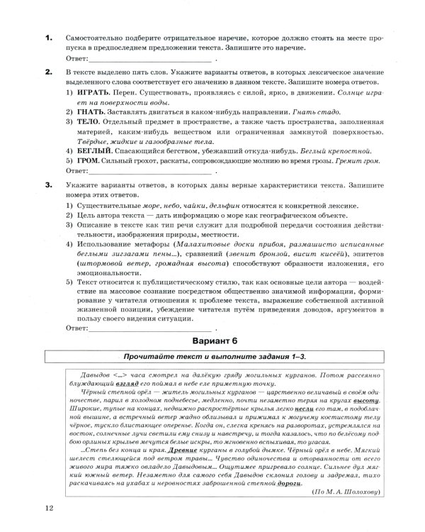 ЕГЭ 2025. Русский язык. Супертренинг