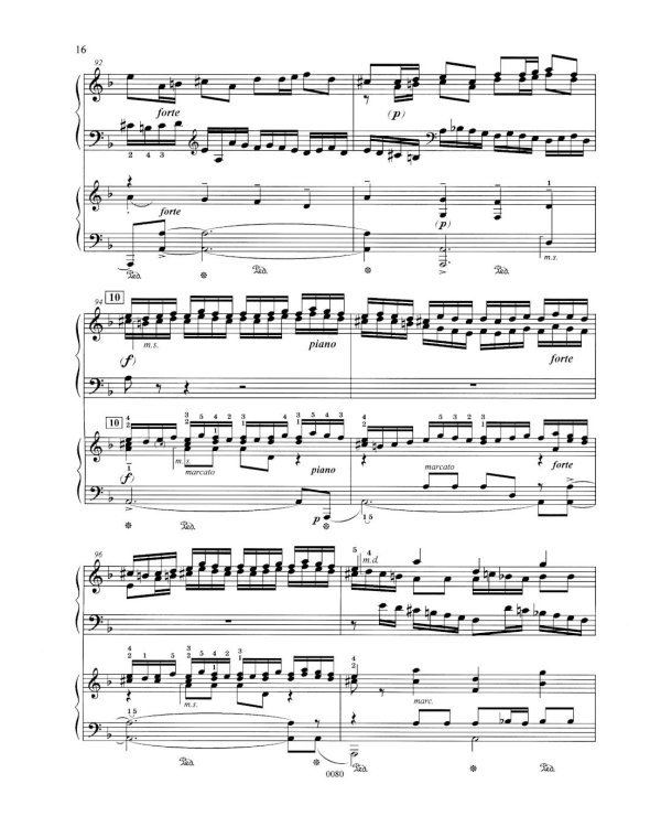 Концерт ре-минор. RV 565 / BWV 596: Обработка для  фортепиано и струнного оркестра Дж. Зидьберквит. Переложение для двух фортепиано С. Чеботарева
