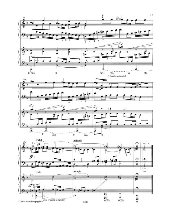Концерт ре-минор. RV 565 / BWV 596: Обработка для  фортепиано и струнного оркестра Дж. Зидьберквит. Переложение для двух фортепиано С. Чеботарева