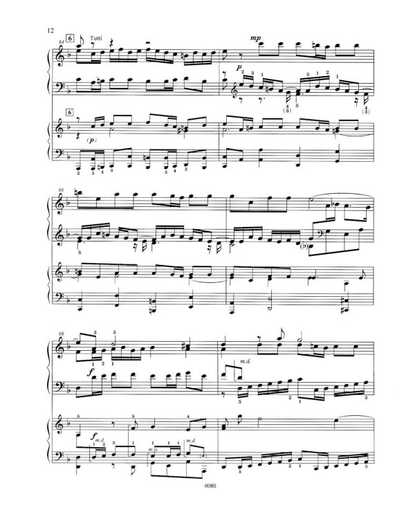 Концерт ре-минор. RV 565 / BWV 596: Обработка для  фортепиано и струнного оркестра Дж. Зидьберквит. Переложение для двух фортепиано С. Чеботарева