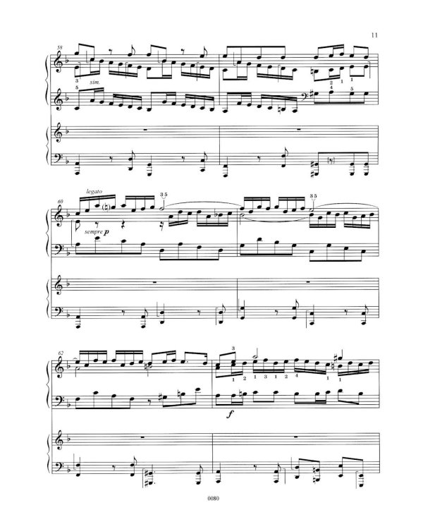 Концерт ре-минор. RV 565 / BWV 596: Обработка для  фортепиано и струнного оркестра Дж. Зидьберквит. Переложение для двух фортепиано С. Чеботарева