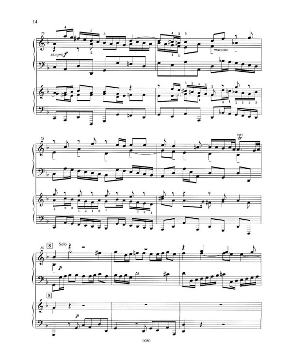 Концерт ре-минор. RV 565 / BWV 596: Обработка для  фортепиано и струнного оркестра Дж. Зидьберквит. Переложение для двух фортепиано С. Чеботарева
