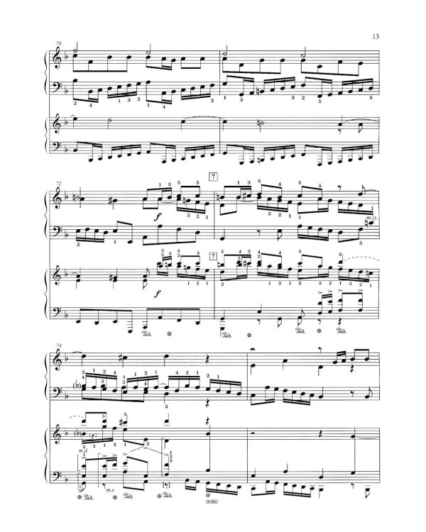 Концерт ре-минор. RV 565 / BWV 596: Обработка для  фортепиано и струнного оркестра Дж. Зидьберквит. Переложение для двух фортепиано С. Чеботарева