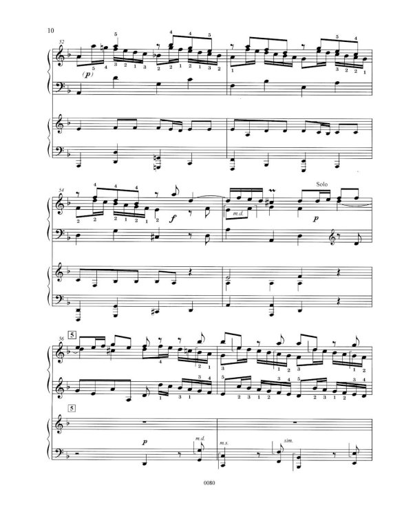 Концерт ре-минор. RV 565 / BWV 596: Обработка для  фортепиано и струнного оркестра Дж. Зидьберквит. Переложение для двух фортепиано С. Чеботарева