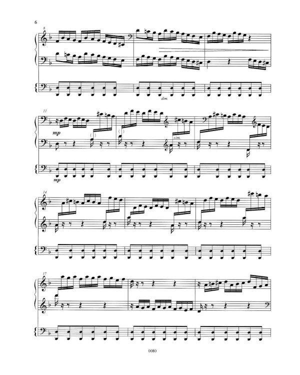Концерт ре-минор. RV 565 / BWV 596: Обработка для  фортепиано и струнного оркестра Дж. Зидьберквит. Переложение для двух фортепиано С. Чеботарева