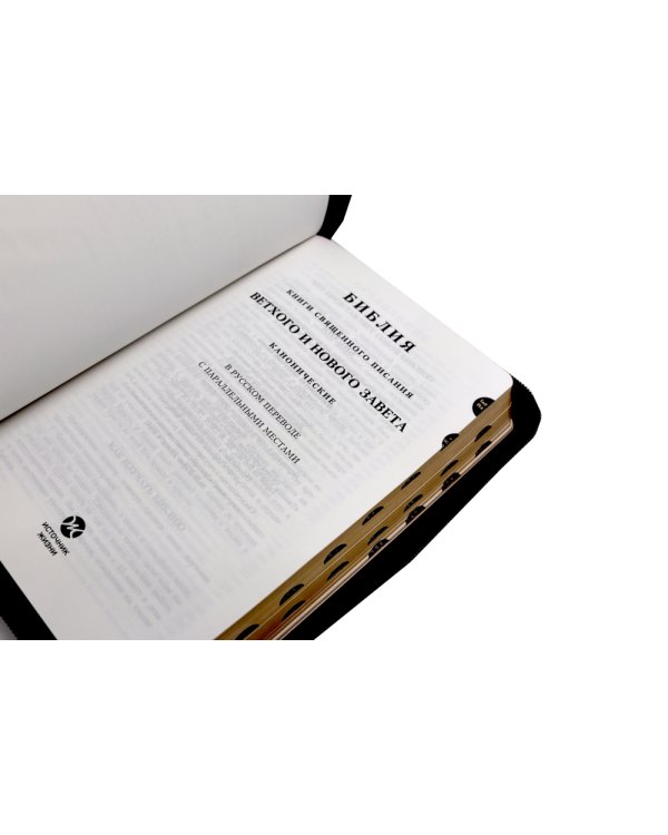 Библия 057 MZTiG ИИЖ (Коричневая Халип, краевые указатели) обложка на молнии