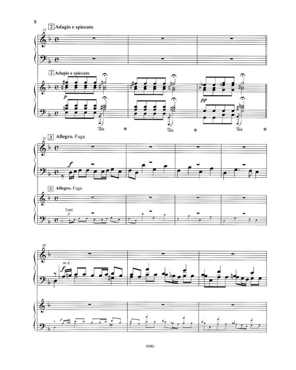 Концерт ре-минор. RV 565 / BWV 596: Обработка для  фортепиано и струнного оркестра Дж. Зидьберквит. Переложение для двух фортепиано С. Чеботарева
