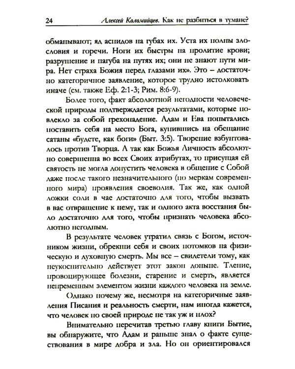 Как не разбиться в тумане Библейские ответы на вопросы жизни