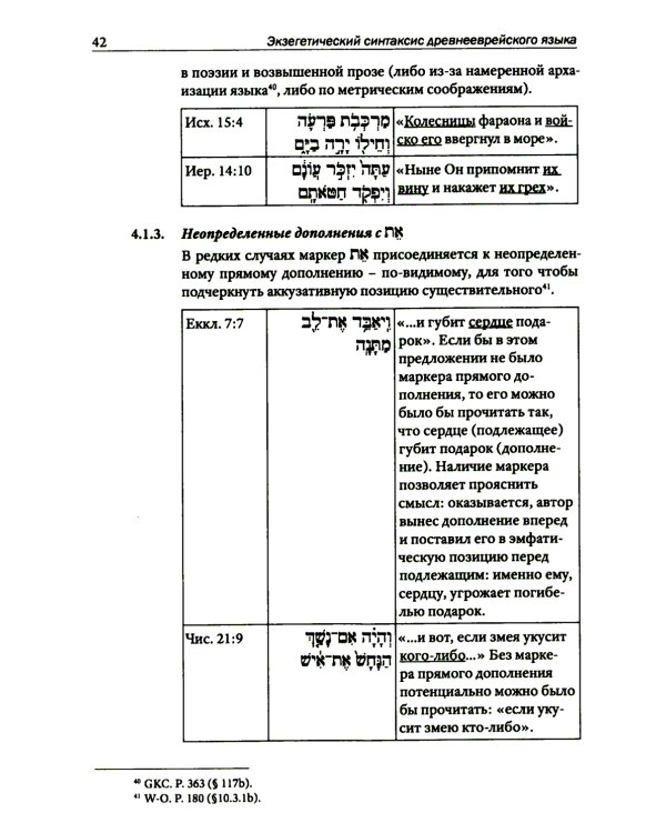 Экзегетический синтаксис древнееврейского языка: учебно-справочное пособие
