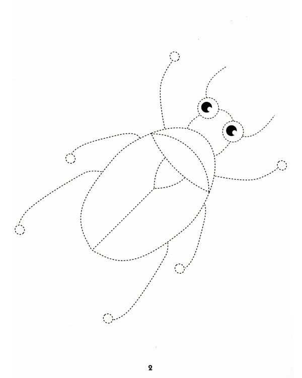 Жучки. Обведи и раскрась. Книжка-раскраска