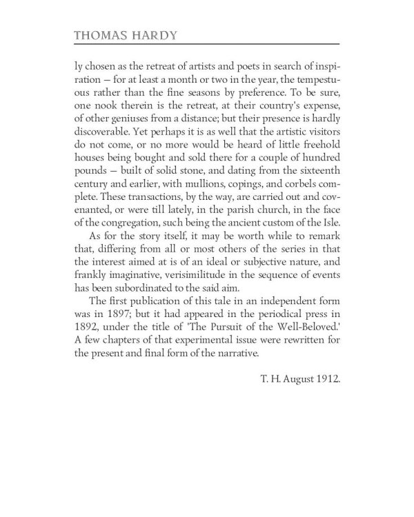 The Well Beloved = Возлюбленная: на англ.яз