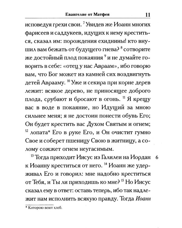 Святое Евангелие крупным шрифтом