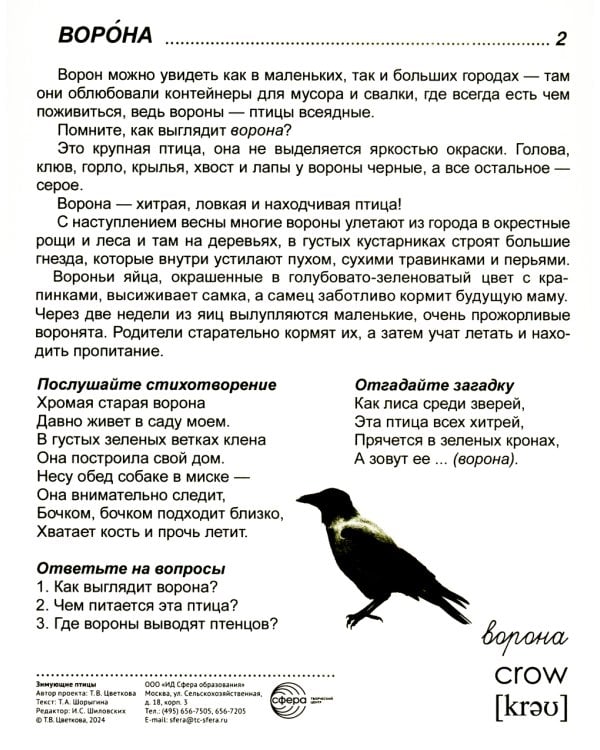 Демонстрационные картинки. Зимующие птицы: 16 демонстрационных картинок с текстом