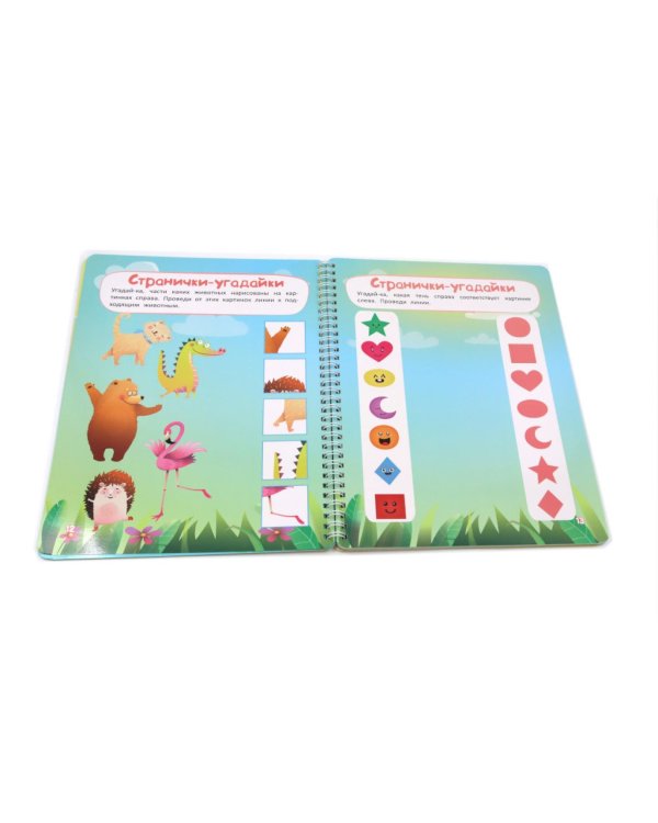 Многоразовая тетрадь. Рисуем линии и узоры. 3-4 года (+ маркер)