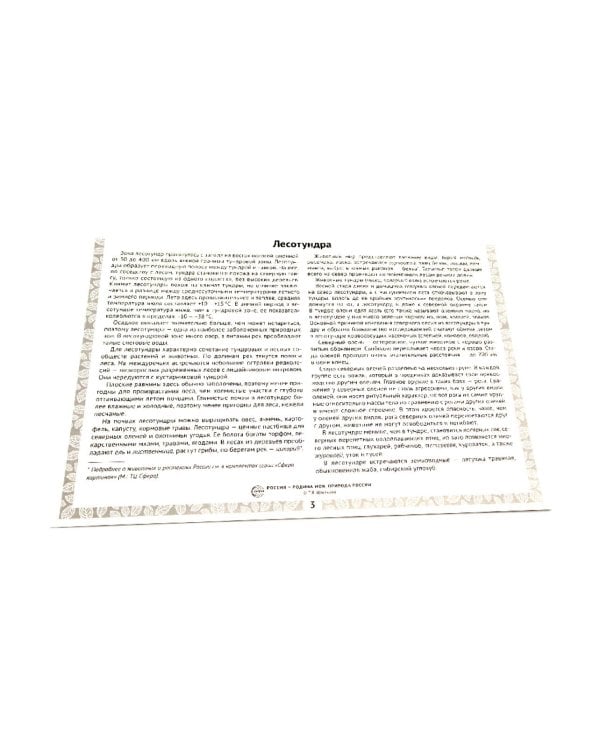 Природа России. 10 демонстрационных картинок А4 с беседами