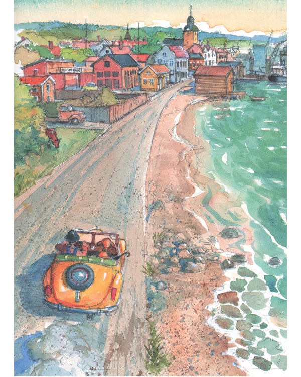 Мулле Мек строит лодку: история в картинках