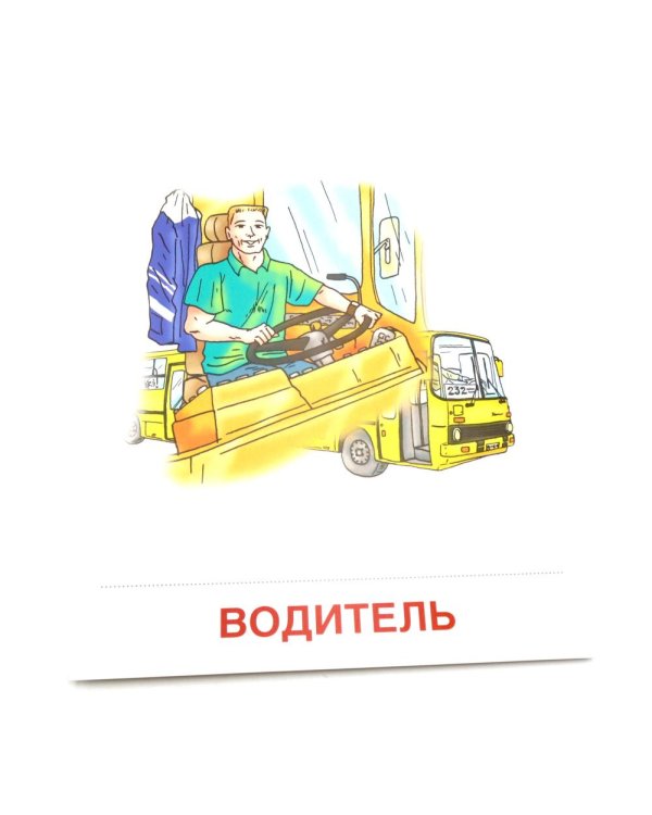 Профессии. 16 демонстационных картинок с текстом на обороте
