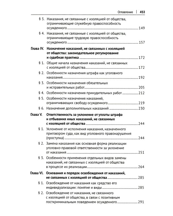 Наказания, не связанные с изоляцией от общества. Проблемы теории, законодательства. Монография