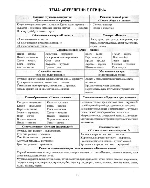 Речевой материал в таблицах для детей 4-6 лет: 25 лексико-грамматических тем: готовимся к школе