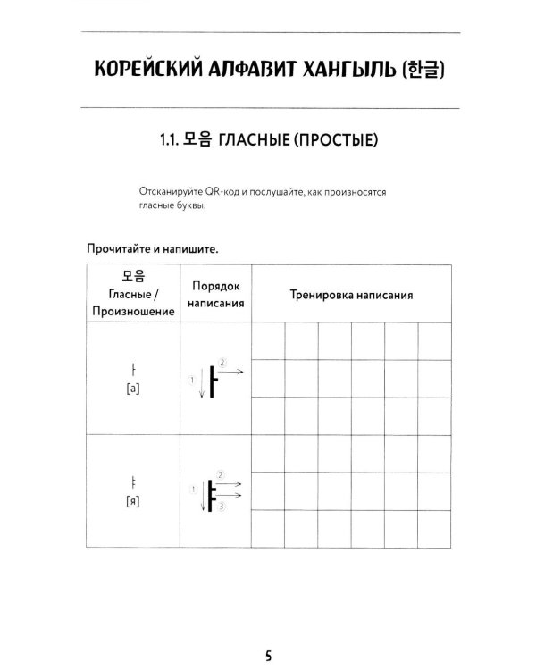 Корейские прописи: от алфавита до первых фраз