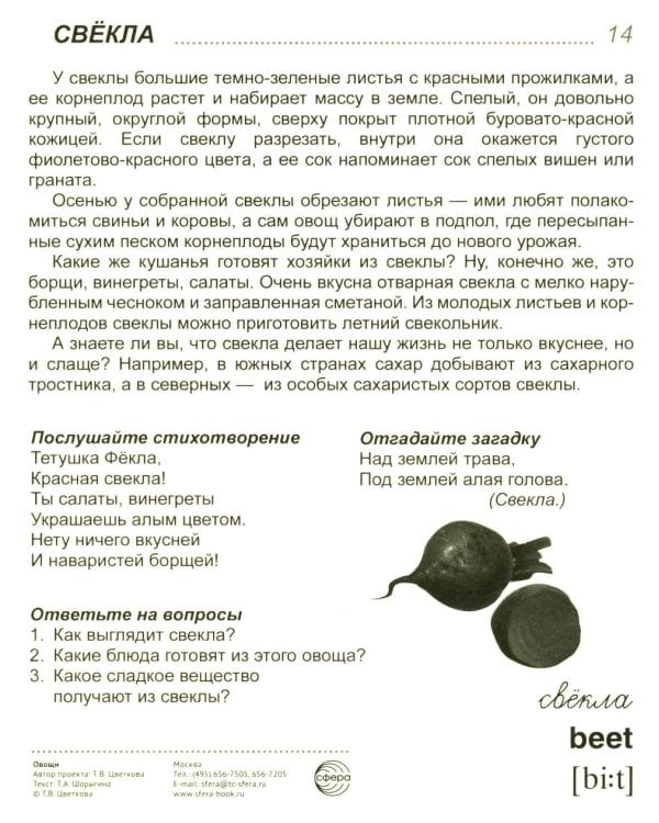 Овощи. Учебное издание. Демонстрационные картинки. Комплект из 2-х форматов: 173х220 и 63х87