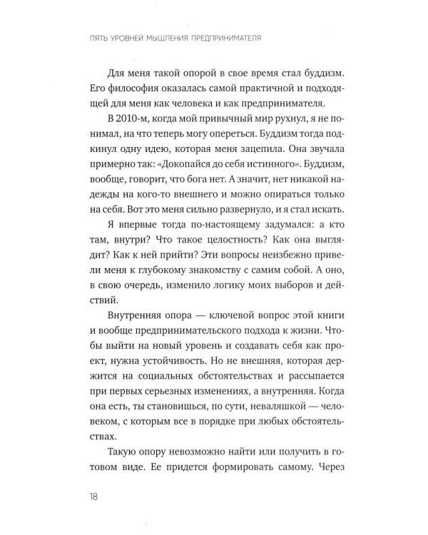 Дополнительное изображение книги «Пять уровней мышления предпринимателя. Путь, который должен пройти каждый, кто хочет стабильного процветания своему делу»
