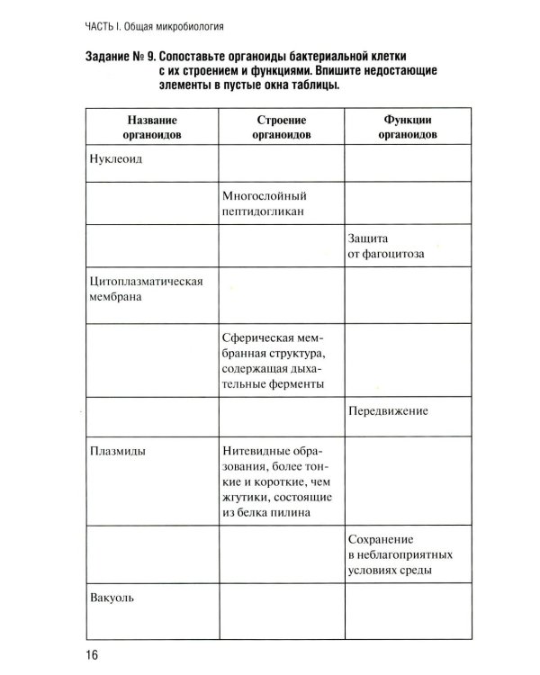 Дополнительное изображение книги «Основы микробиологии и иммунологии: рабочая тетрадь для внеаудиторной работы. 3-е изд. перераб. и доп»