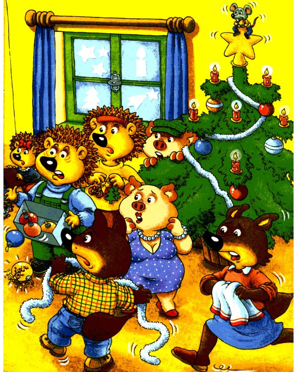 Волчонок встречает Новый год