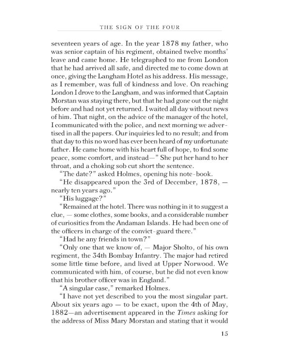 Дополнительное изображение книги «The Memoirs of Sherlock Holmes & The Sign of the Four»
