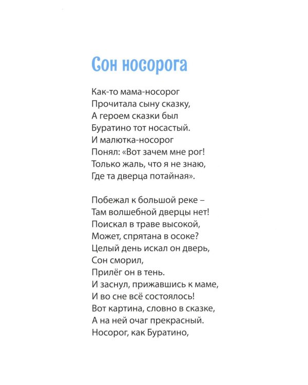 Сон носорога: стихоторения для детей