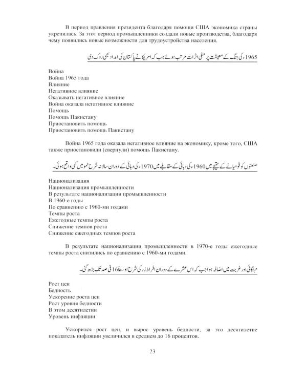 Язык урду. Общественно-политический перевод (базовый курс): Учебное пособие. В 2 ч. Ч. 2: Пакистан: вопросы экономики, внешней политики и безопасности