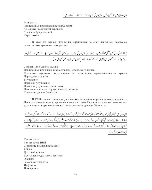 Язык урду. Общественно-политический перевод (базовый курс): Учебное пособие. В 2 ч. Ч. 2: Пакистан: вопросы экономики, внешней политики и безопасности