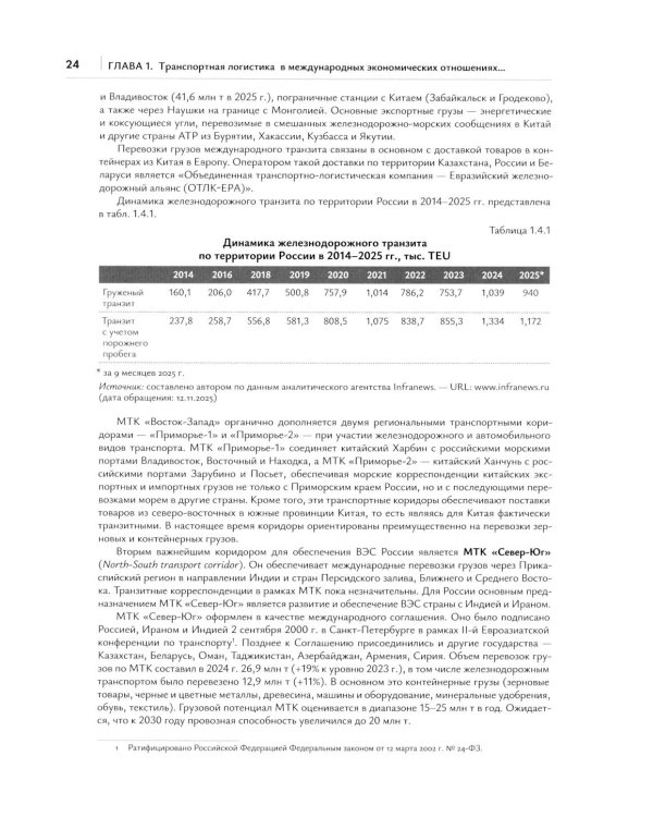 Транспортная логистика в международных экономических отношениях: Учебник для высшей школы