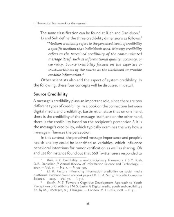 Rumours and Fake News - Effects of Message Credibility on Human Behaviour During the COVID-19 Pandemic: monograph: на англ.яз