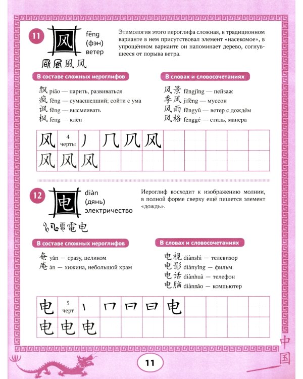 Изучаем китайский язык. 100 базовых иероглифов