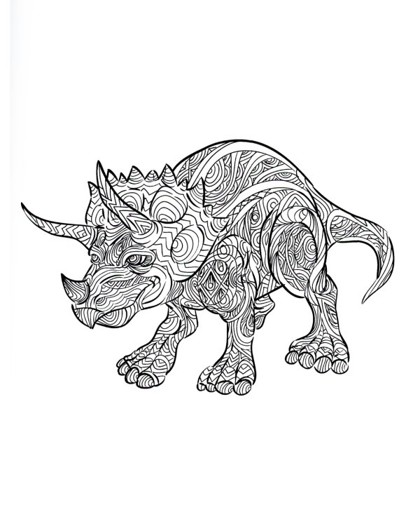 Dino. Творческая раскраска удивительных динозавров