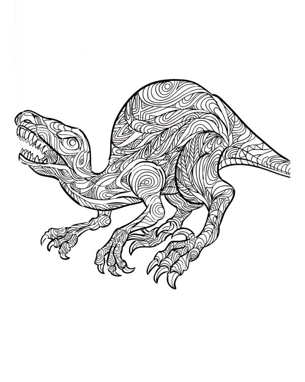 Dino. Творческая раскраска удивительных динозавров