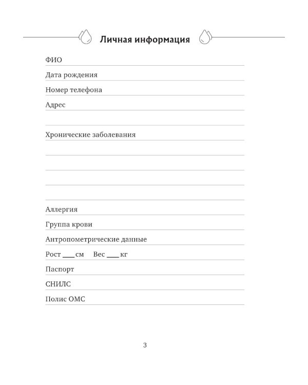 Дневник самоконтроля при сахарном диабете