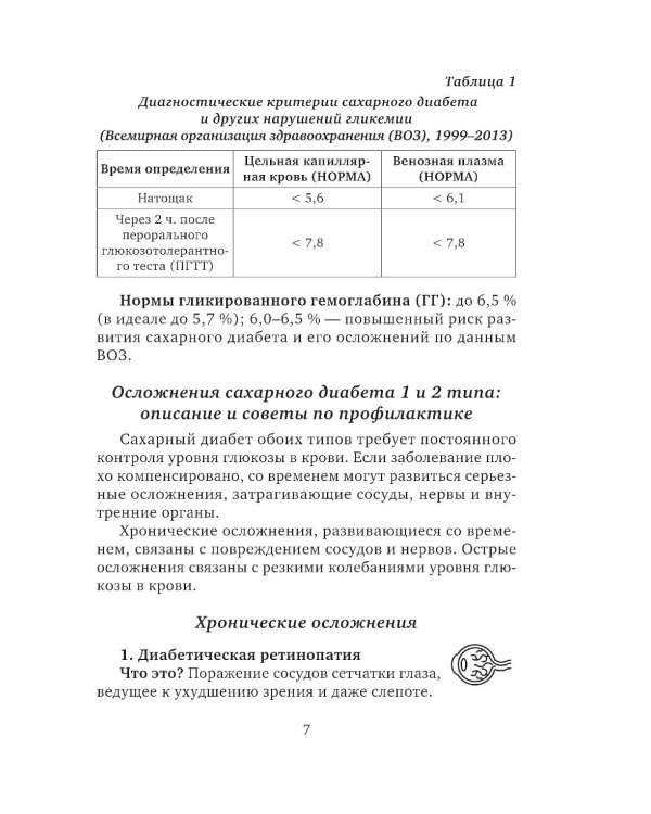 Дневник самоконтроля при сахарном диабете