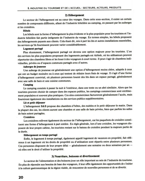 Французский язык. Индустрия туризма и гостеприимства: Учебник = Le francais professionnel. L’industrie du tourisme et de l'accueil (B2-C1)
