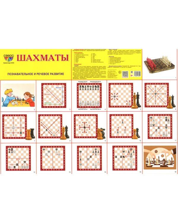 Демонстрационные картинки. Шахматы: 16 демонстрационных картинок с текстом