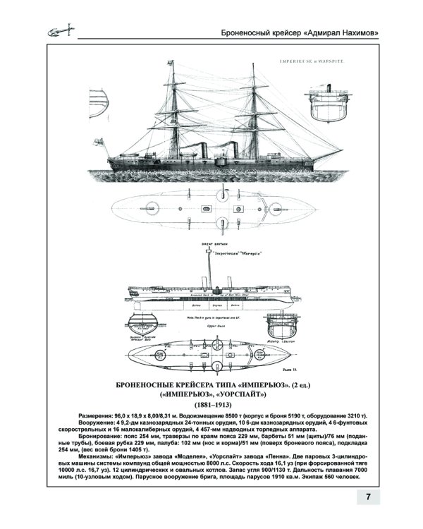 Броненосный крейсер "Адмирал Нахимов". Первый русский крейсер с башенной артиллерией
