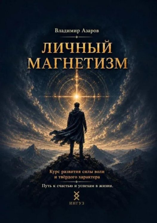 Обложка книги «Личный магнетизм. Курс развития силы воли и твердого характера. Путь к счастью и успехам в жизни» — Азаров Владимир, ISBN 9785907605862