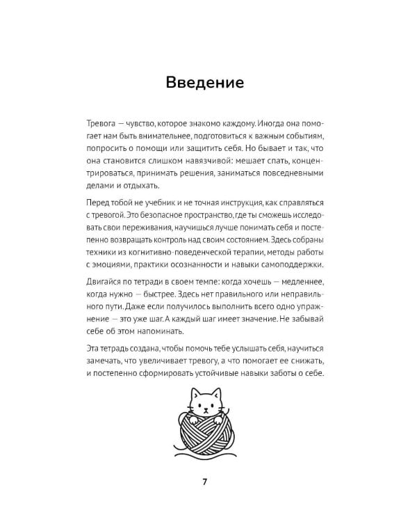 Дополнительное изображение книги «Тетрадь для тревожных котиков: Если тревога засиделась у тебя в гостях»