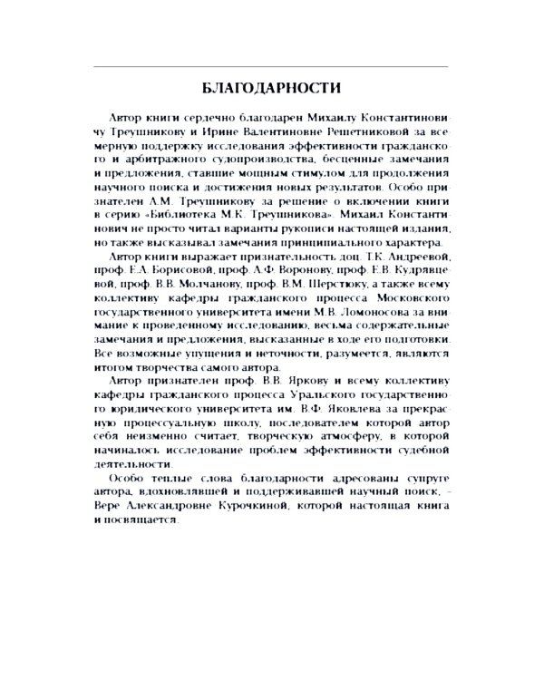 Эффективность гражданского и арбитражного судопроизводства: монография